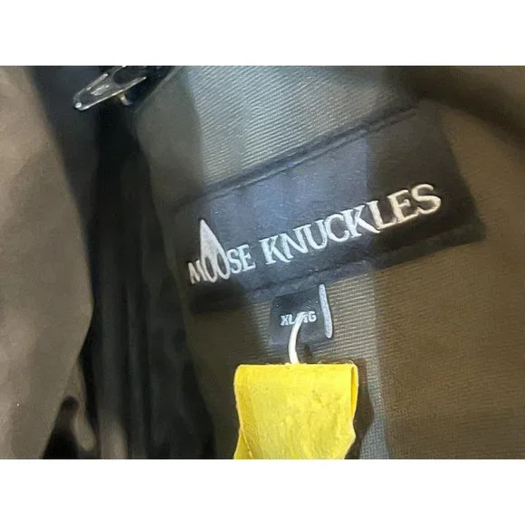 Moose Knuckle Down Filled Canada Men's Khaki Parka Hooded Coat Size XL